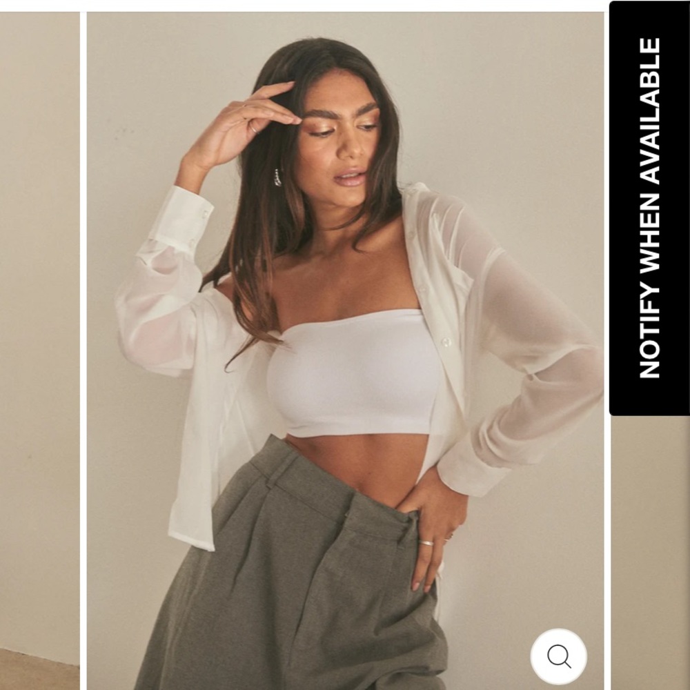Klassy Network White Tube Top